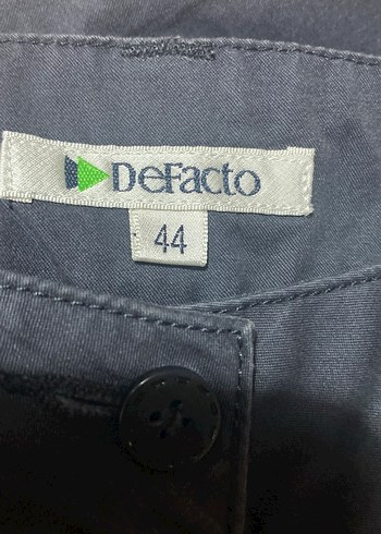 Kadın Lacivert Normal Boy Denim Kumaş Pantolon kapri - Görsel 6