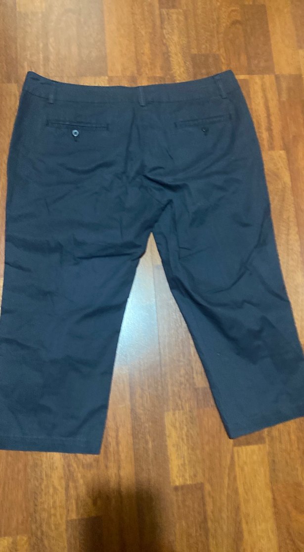 Kadın Lacivert Normal Boy Denim Kumaş Pantolon kapri - Görsel 5