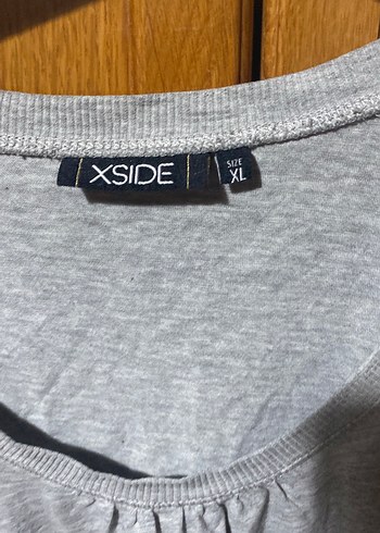 Gri Baskılı Hamile Tişörtü, Kısa Kollu, Salaş - Görsel 4