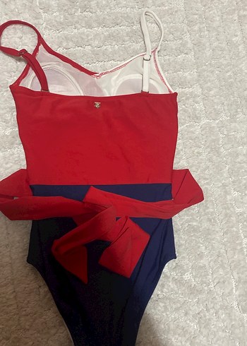 Çok Renkli Kemerli İnce Askılı Kadın Mayo 34 beden - Görsel 5