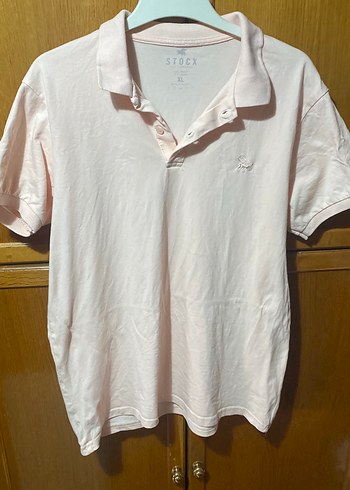 Pembe Düğmeli Erkek Polo Tişört XL BEDEN - Görsel 3