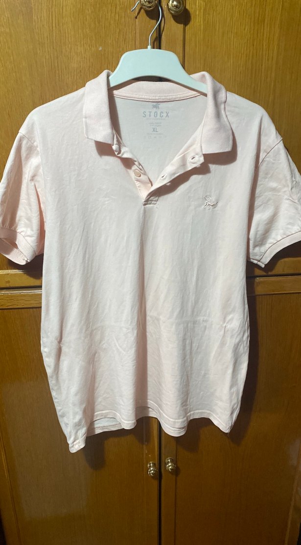 Pembe Düğmeli Erkek Polo Tişört XL BEDEN - Görsel 3