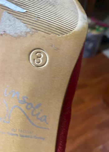 Kırmızı ince Topuklu Kadın Stiletto 36 numara 
H&M marka - Görsel 5