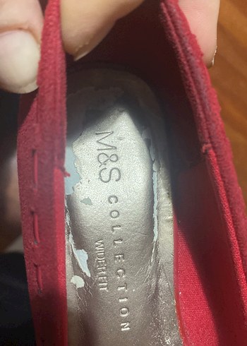 Kırmızı ince Topuklu Kadın Stiletto 36 numara 
H&M marka - Görsel 6