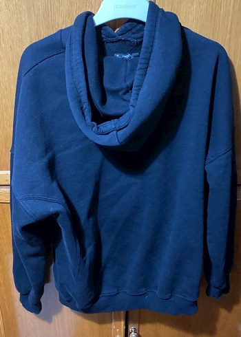 Kadın siyah Kapüşonlu Sweatshirt M/ beden - Görsel 4