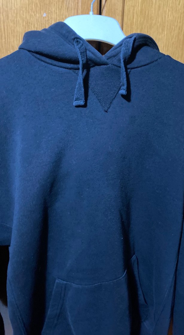 Kadın siyah Kapüşonlu Sweatshirt M/ beden - Görsel 2