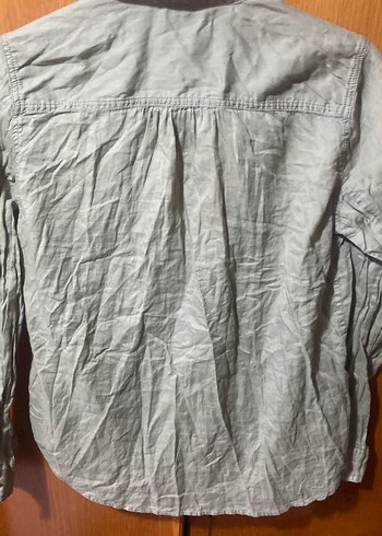 Keten Kadın Gömlek, Uzun Kollu, Düğmeli 34 beden - Görsel 8