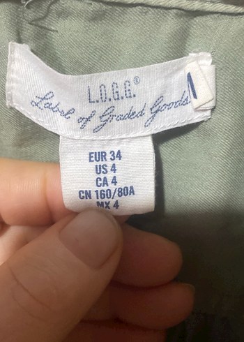 Keten Kadın Gömlek, Uzun Kollu, Düğmeli 34 beden - Görsel 5