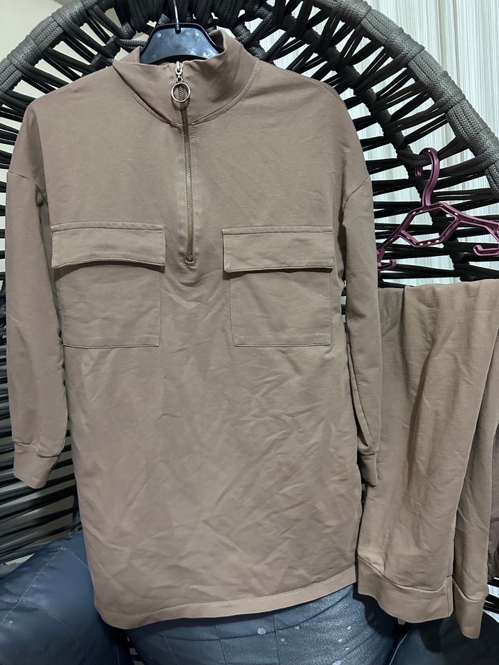 Kahverengi Rahat Kesim Hamile Pantolonu - Görsel 2