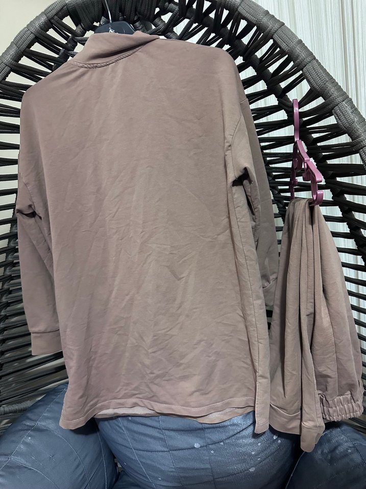 Kahverengi Rahat Kesim Hamile Pantolonu - Görsel 3