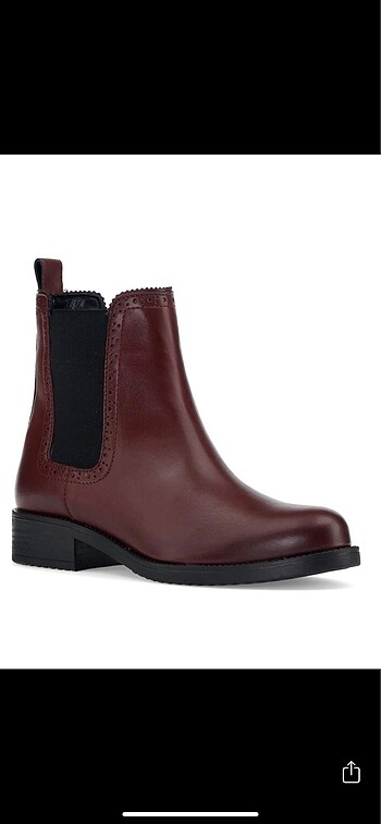 Nine West Bordo Düz Taban Lastikli Bot