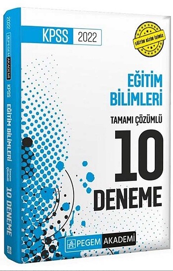 Pegem Eğitim bilimleri 10 lu Deneme 2022