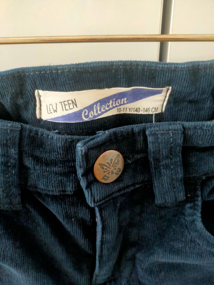 kız Çocuk Lacivert Denim Pantolon - Görsel 2