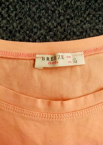 Dantel Detaylı Pembe Kız Tişörtü - Görsel 2