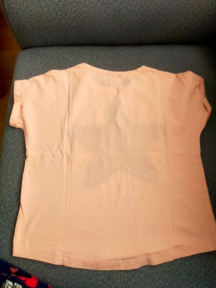 Dantel Detaylı Pembe Kız Tişörtü - Görsel 4