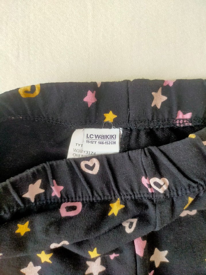 Kız Çocuk Renkli Desenli Tayt - Görsel 2