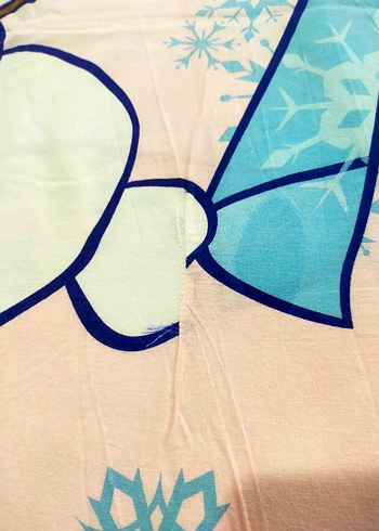 Renkli Elsa ve Olaf Baskılı nevresim ve yastık kılıfı - Görsel 2