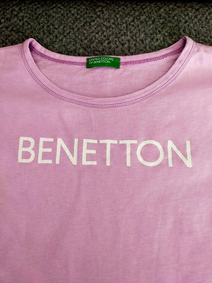 Kız Çocuk lila Basic Tişört - Görsel 3