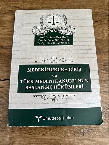 MEDENİ HUKUKA GİRİŞ- ŞABAN KAYIHAN