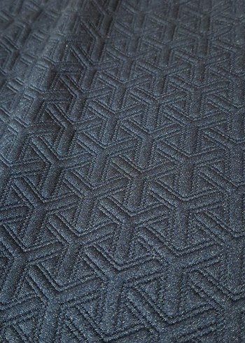 Kadın Lacivert likrali  Midi Kalem Etek - Görsel 4