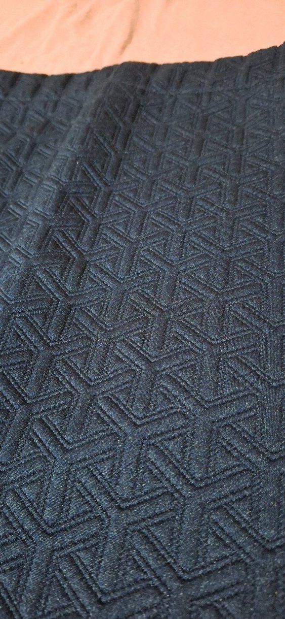 Kadın Lacivert likrali  Midi Kalem Etek - Görsel 4