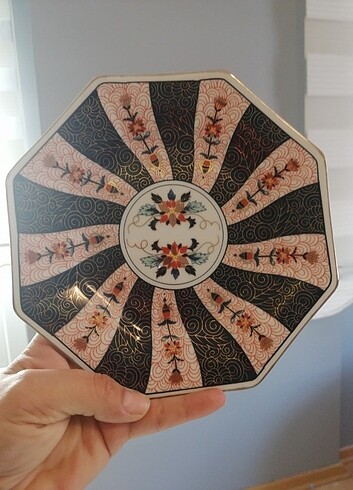 #vintage#özel işçilik#varaklı#kırmızı eski dönem damgalı dekor
