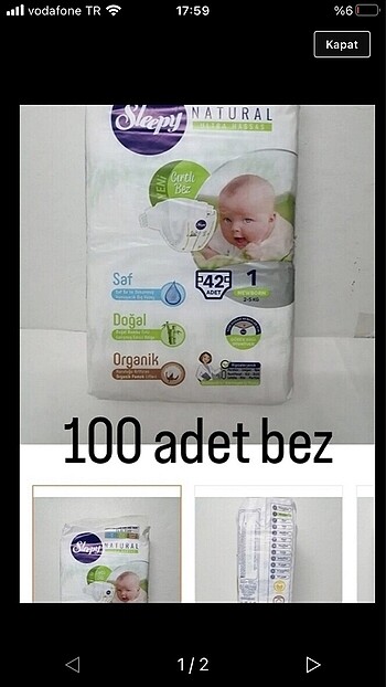 Sleppy bez 100 adet