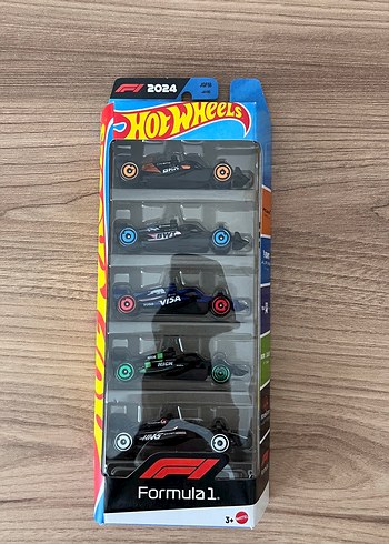  Beden 2024 Formula 1 Hot Wheels 5'li Oyuncak Araba Seti
