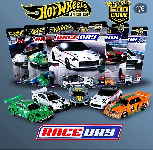 HotWheels RaceDay 5li set
