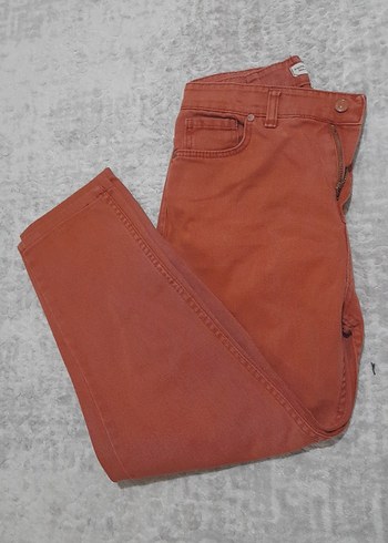 Kahverengi Midi Kadın Kumaş Pantolon - Görsel 2