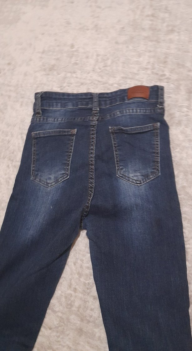 Lacivert Kadın Denim Jean Pantolon - Görsel 3