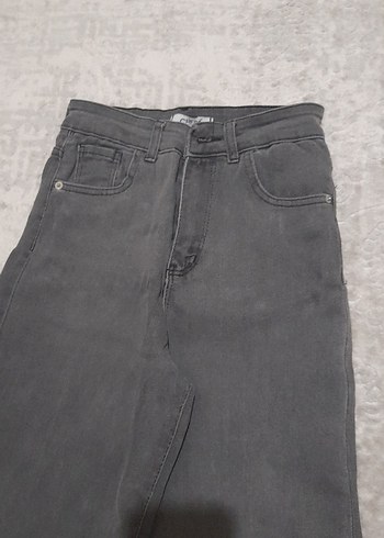 Gri Kadın Denim Jean Pantolon - Görsel 4