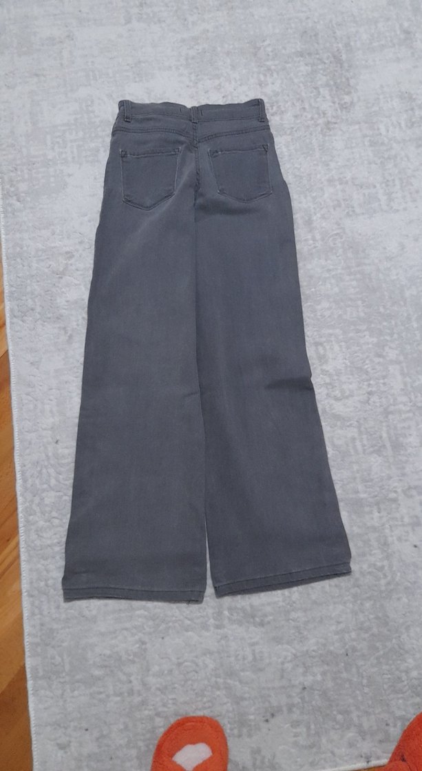 Gri Kadın Denim Jean Pantolon - Görsel 2