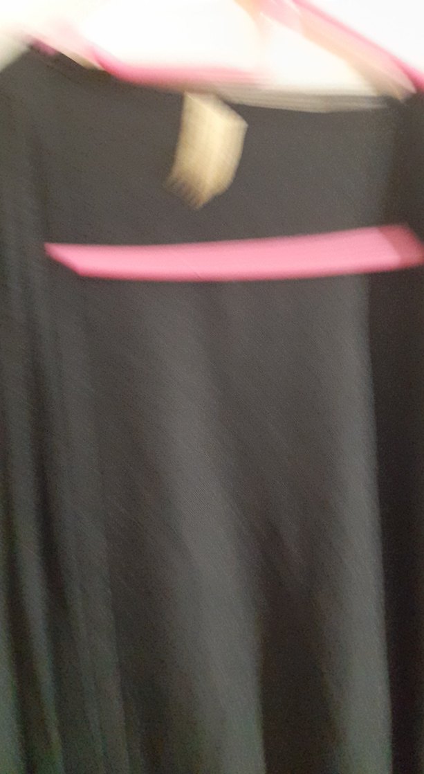 Kadın Siyah Uzun Kollu Gevşek Kesim uzun hırka pardesu - Görsel 3