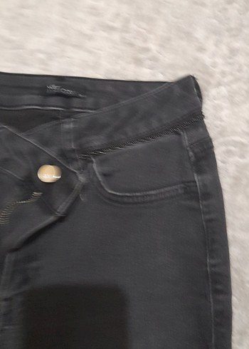 Gri Kadın Denim Pantolon - Normcore Fit - Görsel 4