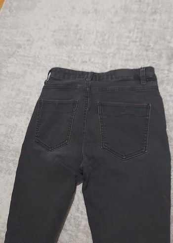 Gri Kadın Denim Pantolon - Normcore Fit - Görsel 2