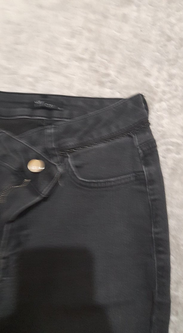 Gri Kadın Denim Pantolon - Normcore Fit - Görsel 4