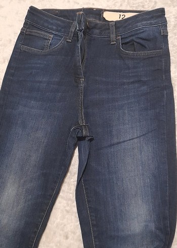 Lacivert Kadın Midi Boy Denim Pantolon - Görsel 3