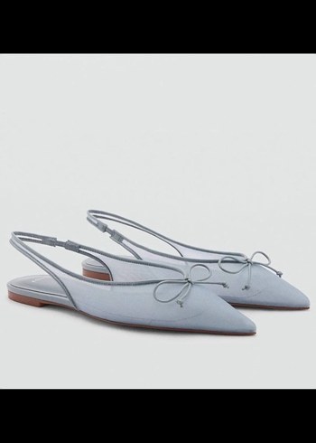 Gri Fiyonklu Modern Klasik Kadın Stiletto
