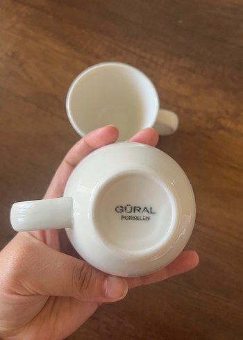 Güral Porselen Gural Porselen Beyaz Kahve Fincani
