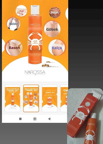 Narcissa Crab Gel Lifting Jel 250 ml - Görsel 2