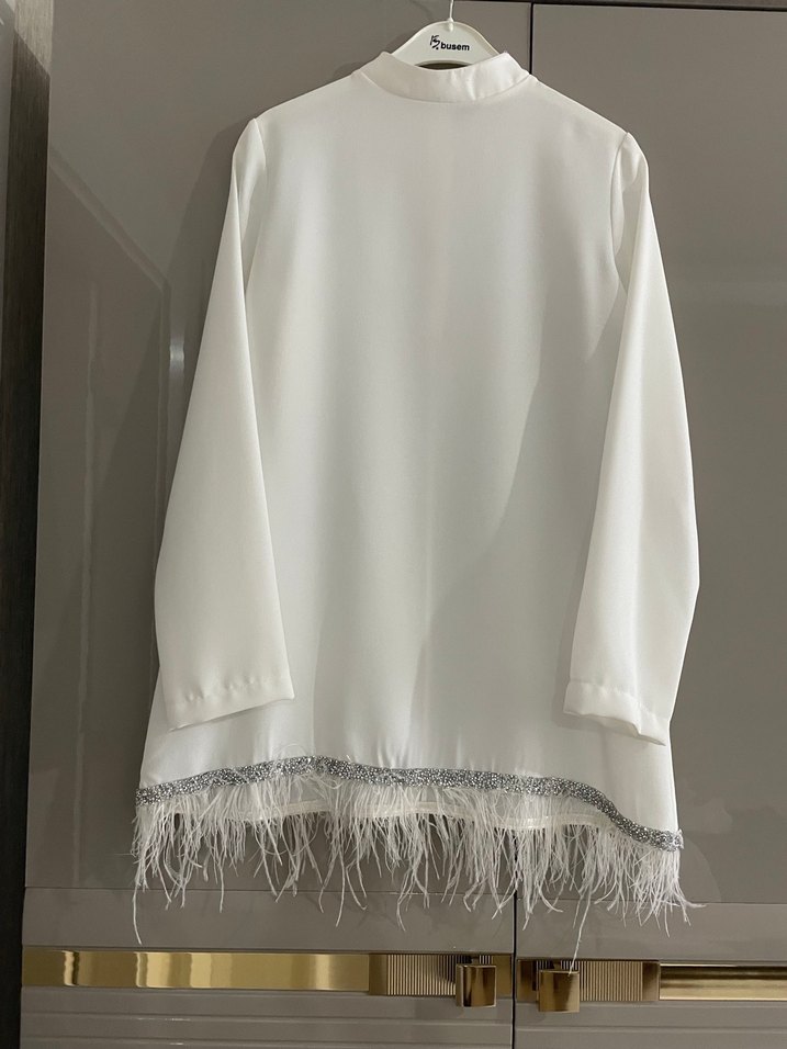 Beyaz Uzun Kollu Kadın Takım - Görsel 2
