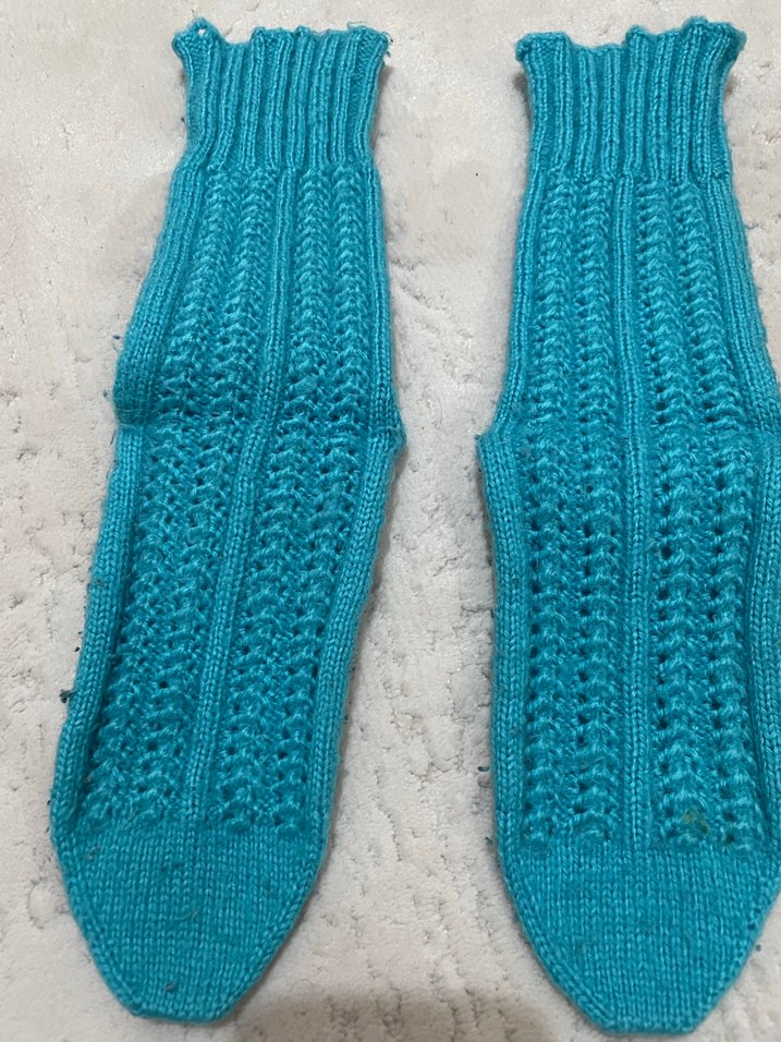 Renkli Kadın Örgü Ev patikerli - Görsel 4