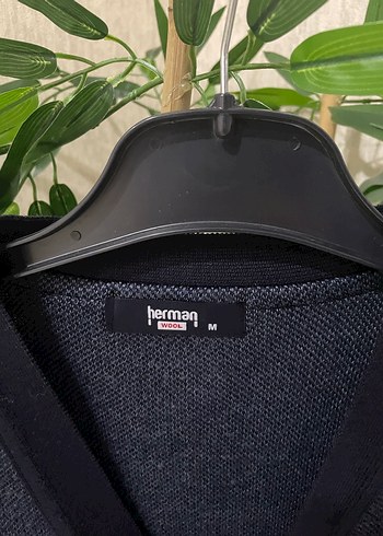 Erkek  V Yaka Örgü Kolsuz Gri Yelek - Görsel 4