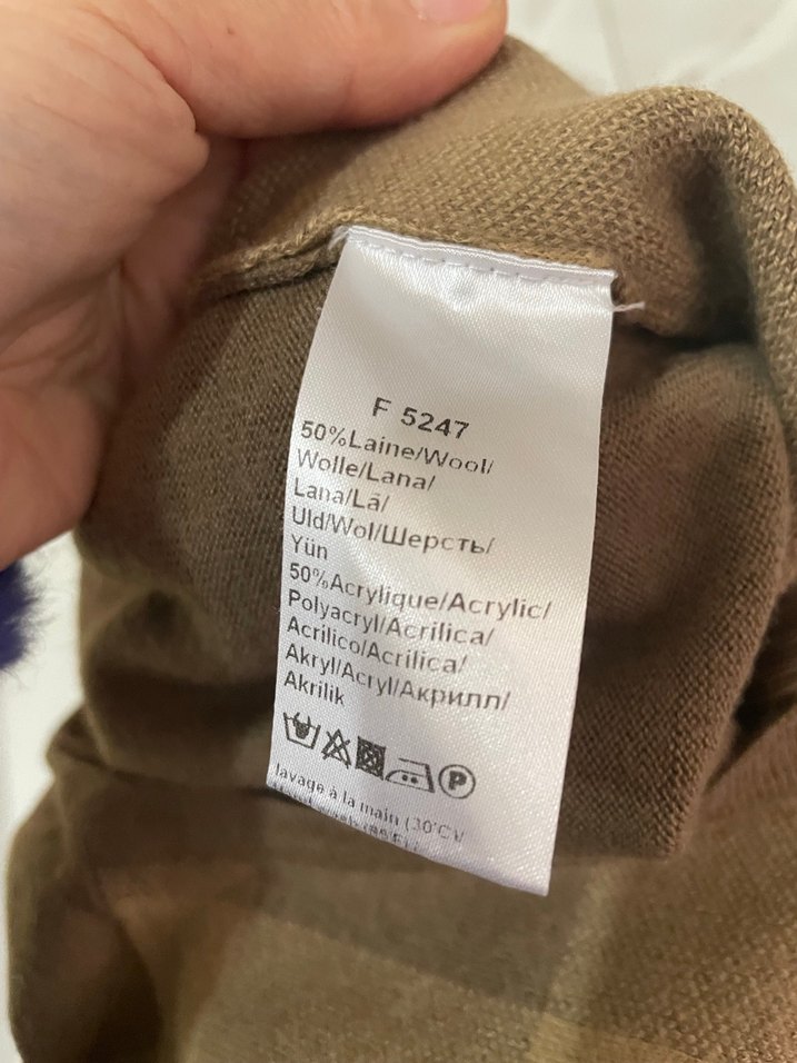 Kahverengi V Yaka Erkek Triko Kazak - Görsel 5