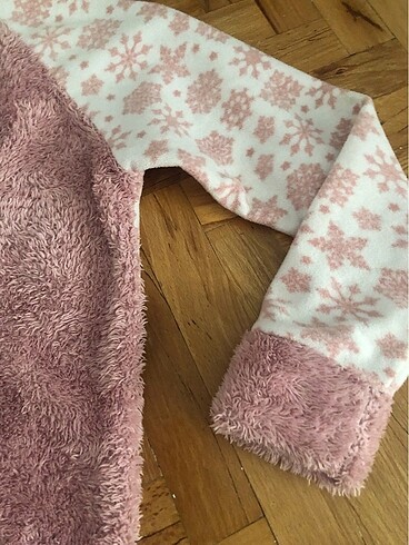 m Beden pembe Renk Polar pijama üst