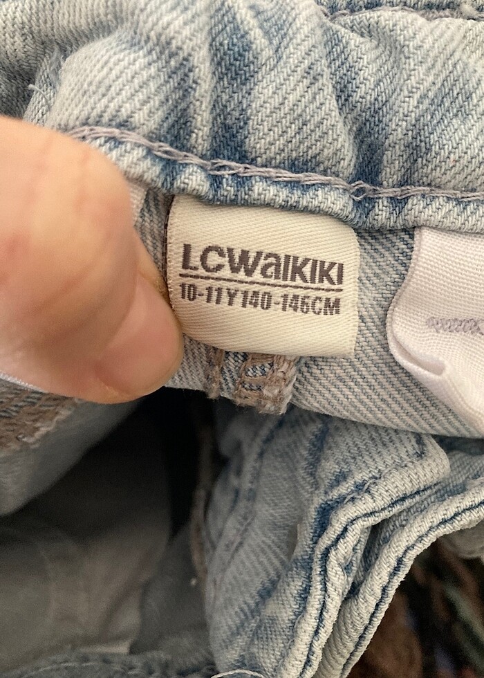 Kız çocuk kot şort - Görsel 3