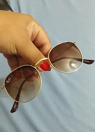 Rayban round kahve guneş gozlugu