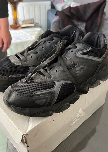 Gri Erkek Spor Ayakkabı Bağcıkları - Görsel 2