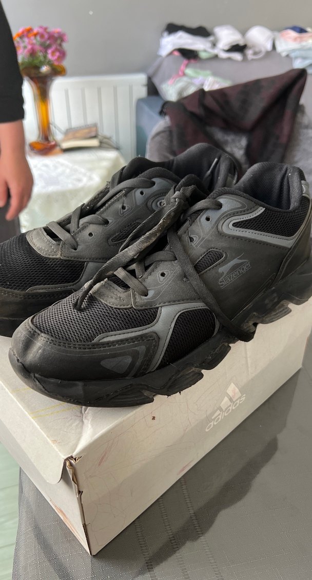 Gri Erkek Spor Ayakkabı Bağcıkları - Görsel 2